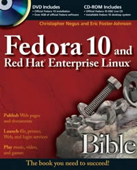 fedora 10 and red hat enterprise linux bible